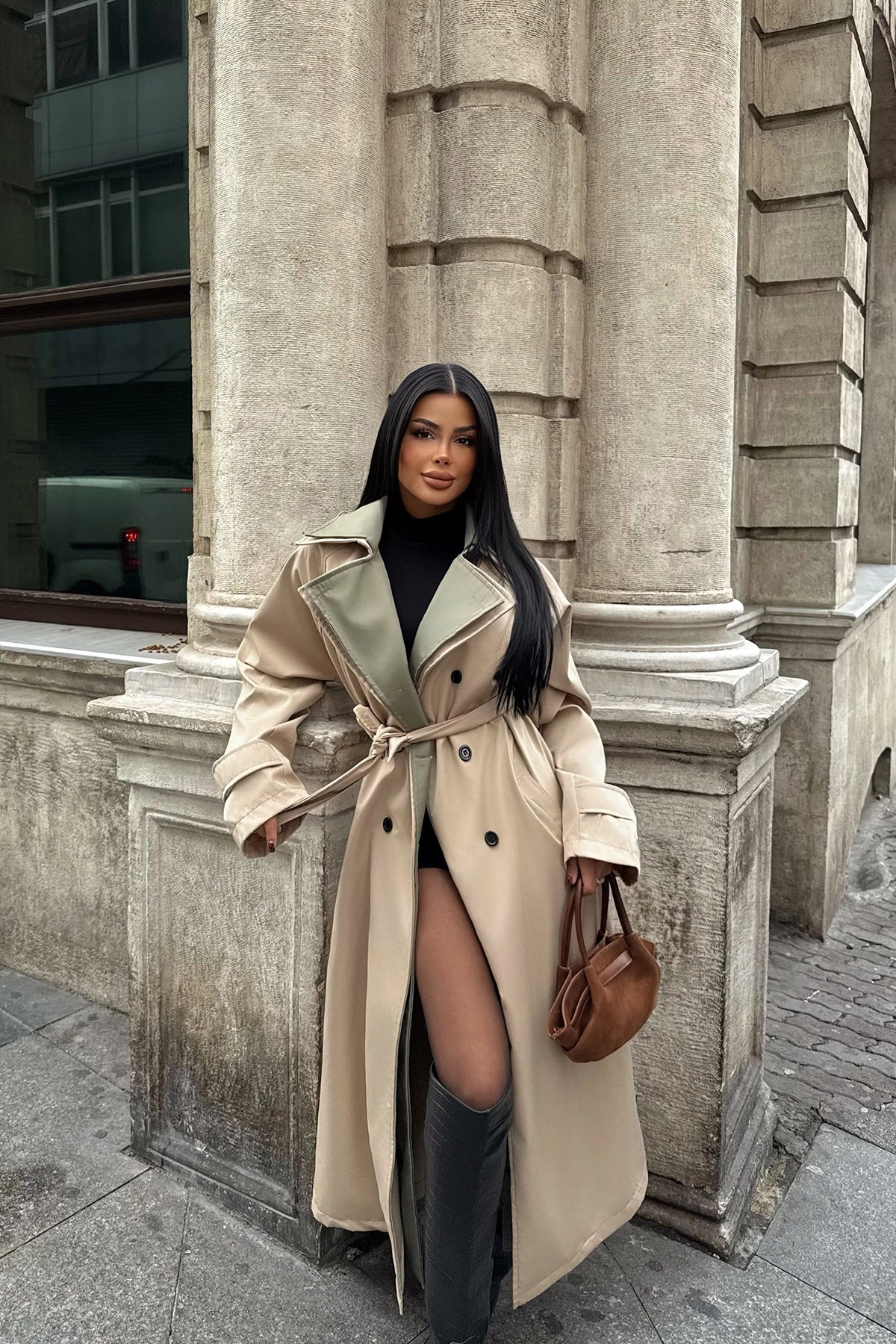 Trench Beige Ceinturé
