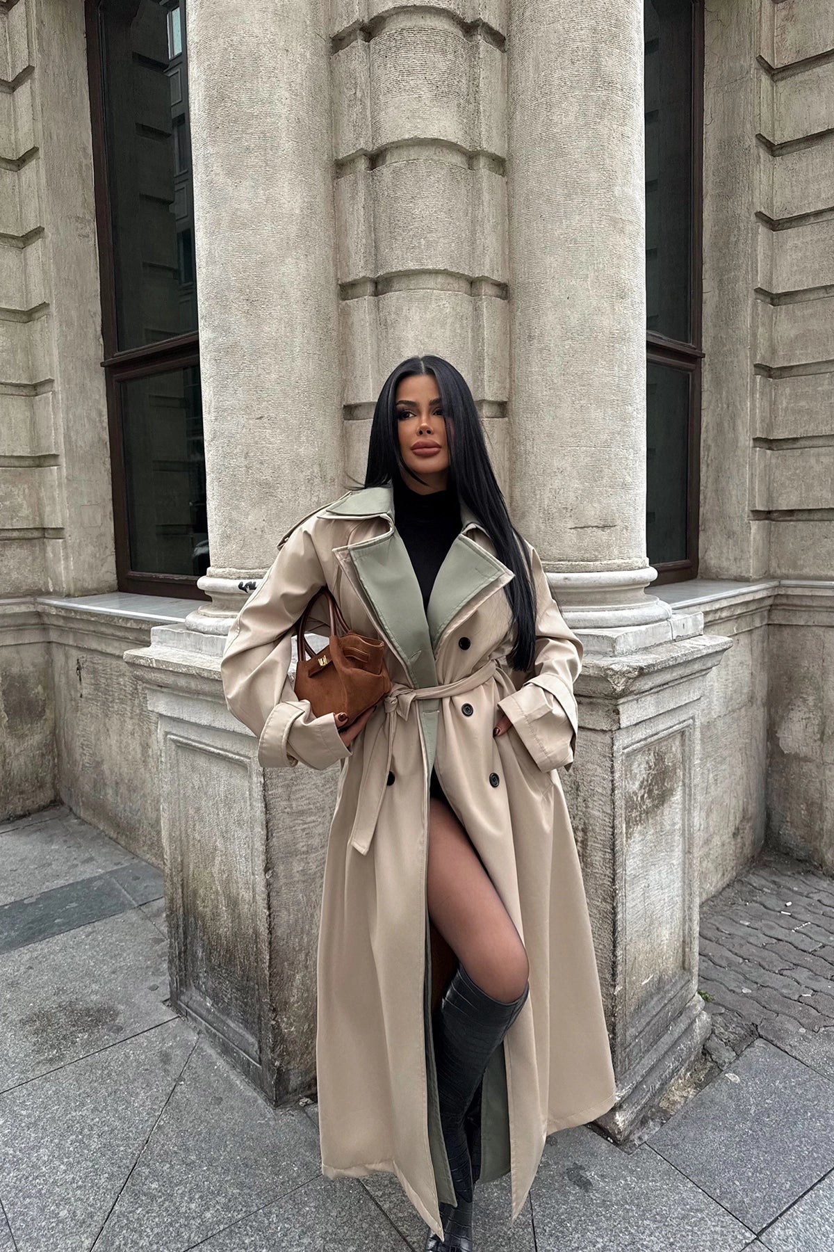 Trench Beige Ceinturé