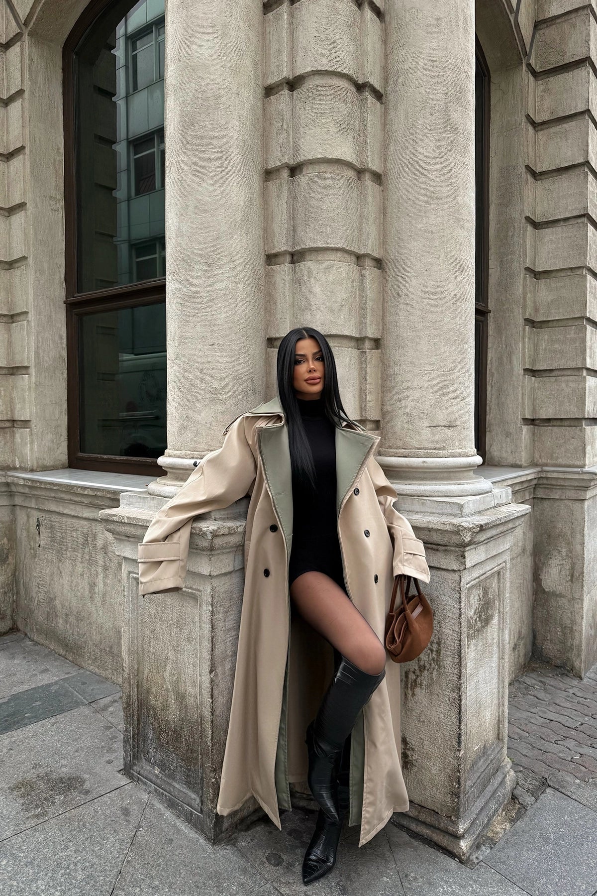 Trench Beige Ceinturé